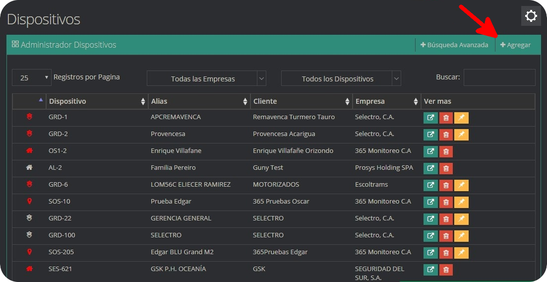 Agregar dispositivo addDevice