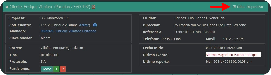 Editar dispositivo editdevice