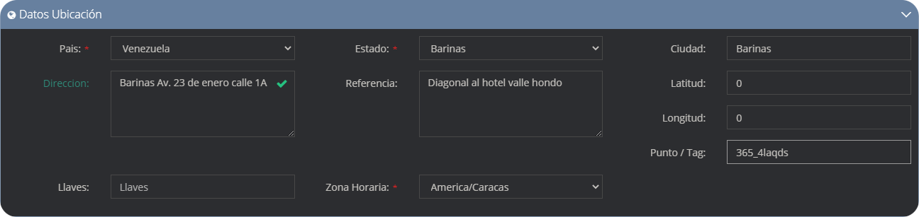 Referencia Punto QR Referencia Punto QR