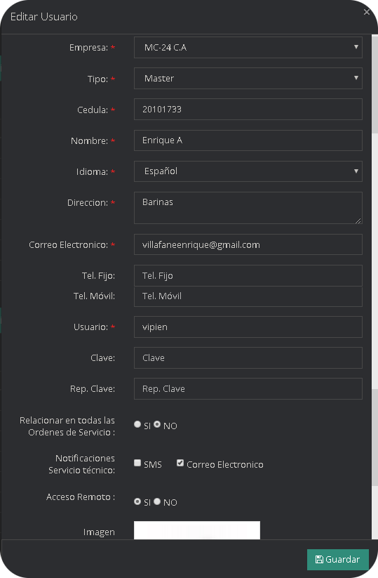 Formulario Formulario