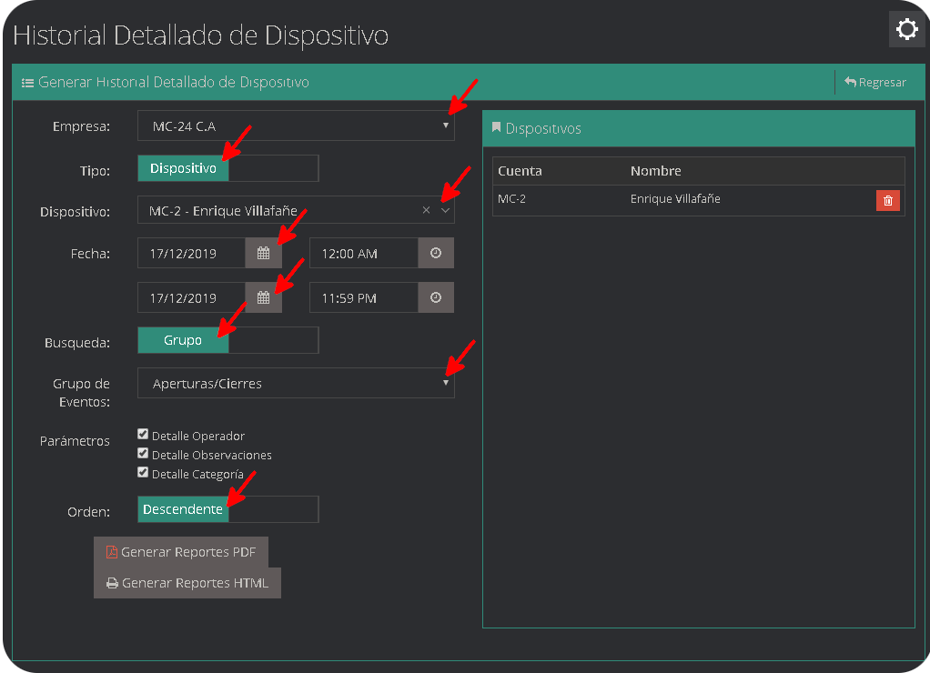 Historial Detallado del Dispositivo2 Historial Detallado del Dispositivo2