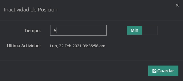 inactividad inactividad de posicion