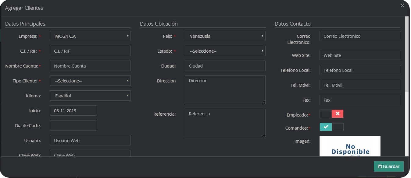 Agregar Cliente Agregar Cliente