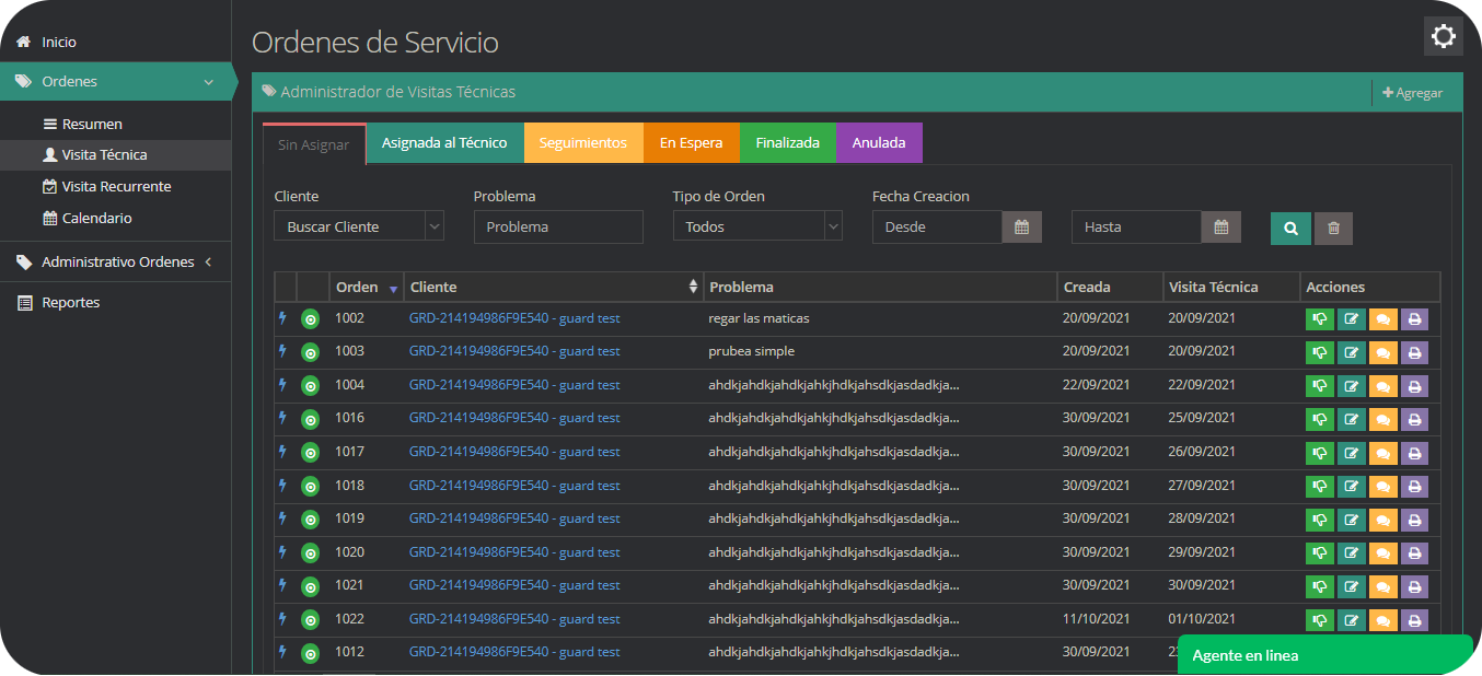 Orden Recurrente Creada Orden Recurrente Creada
