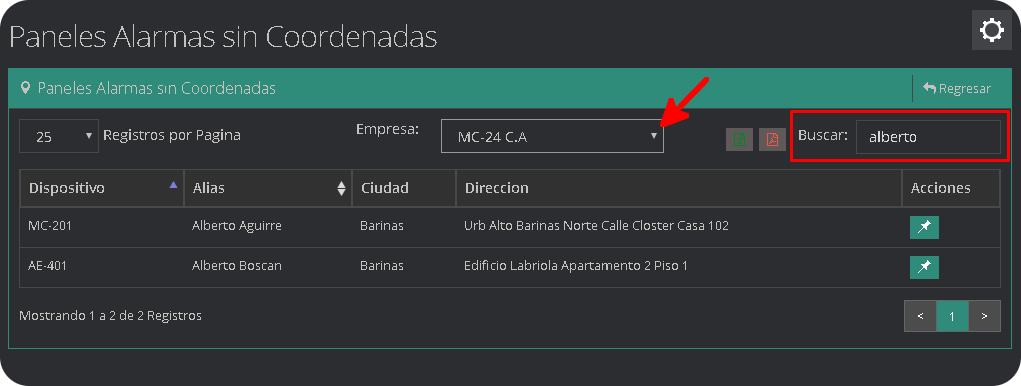 Panel Alarmas sin Coordenadas2 Panel Alarmas sin Coordenada2