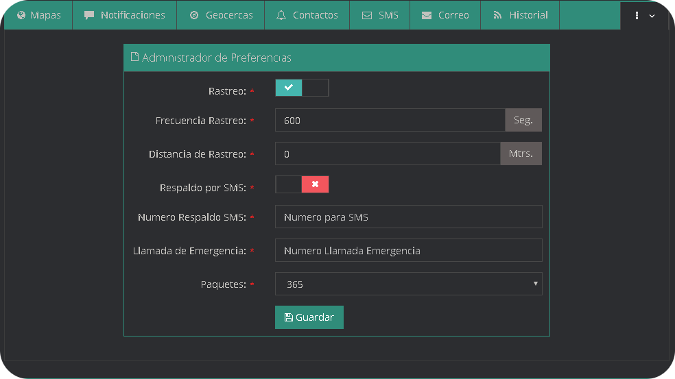 Preferencias Preferencias