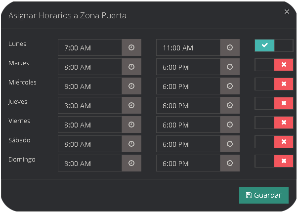 zonaHorarioConfigurada zonaHorarioConfigurada
