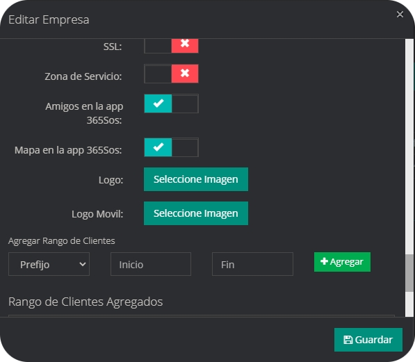 activar zona servicio zonaservicio